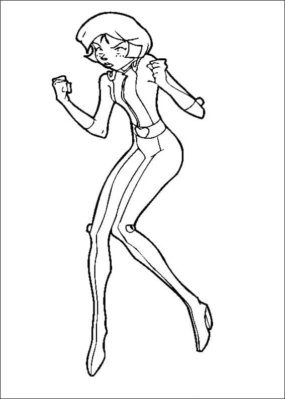 Coloriage Alex Totally Spies