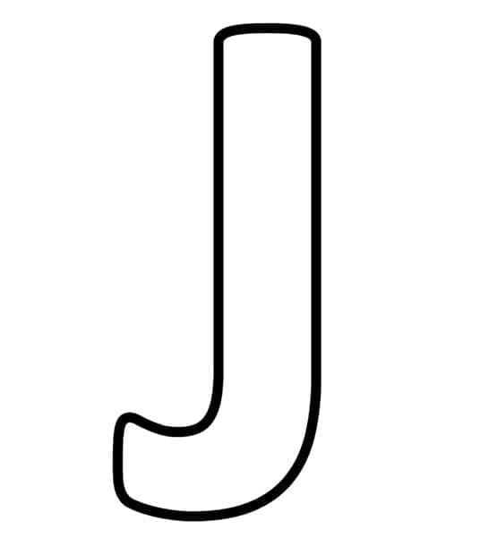 Coloriage Alphabet Lettre J