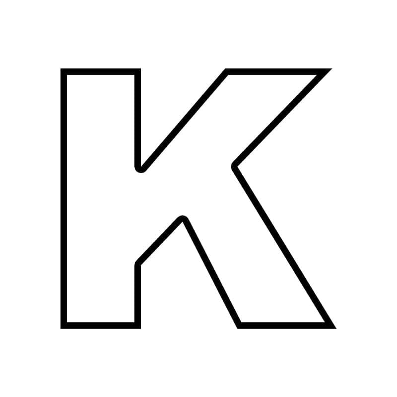 Coloriage Alphabet Lettre K