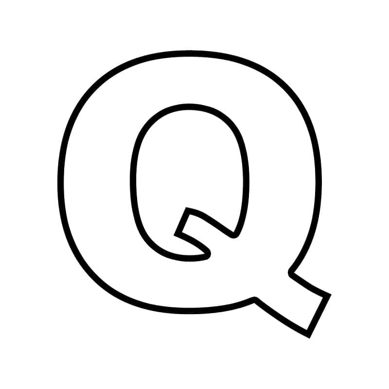 Coloriage Alphabet Lettre Q