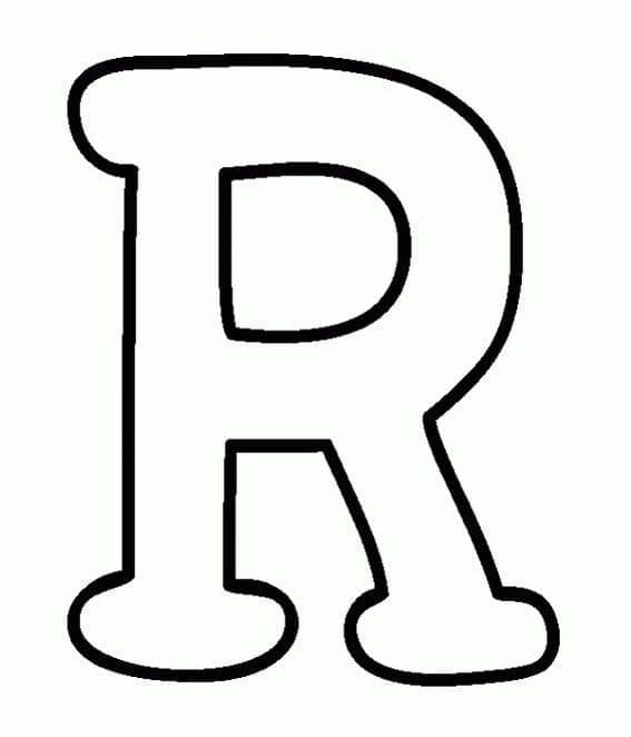 Alphabet Lettre R coloring page