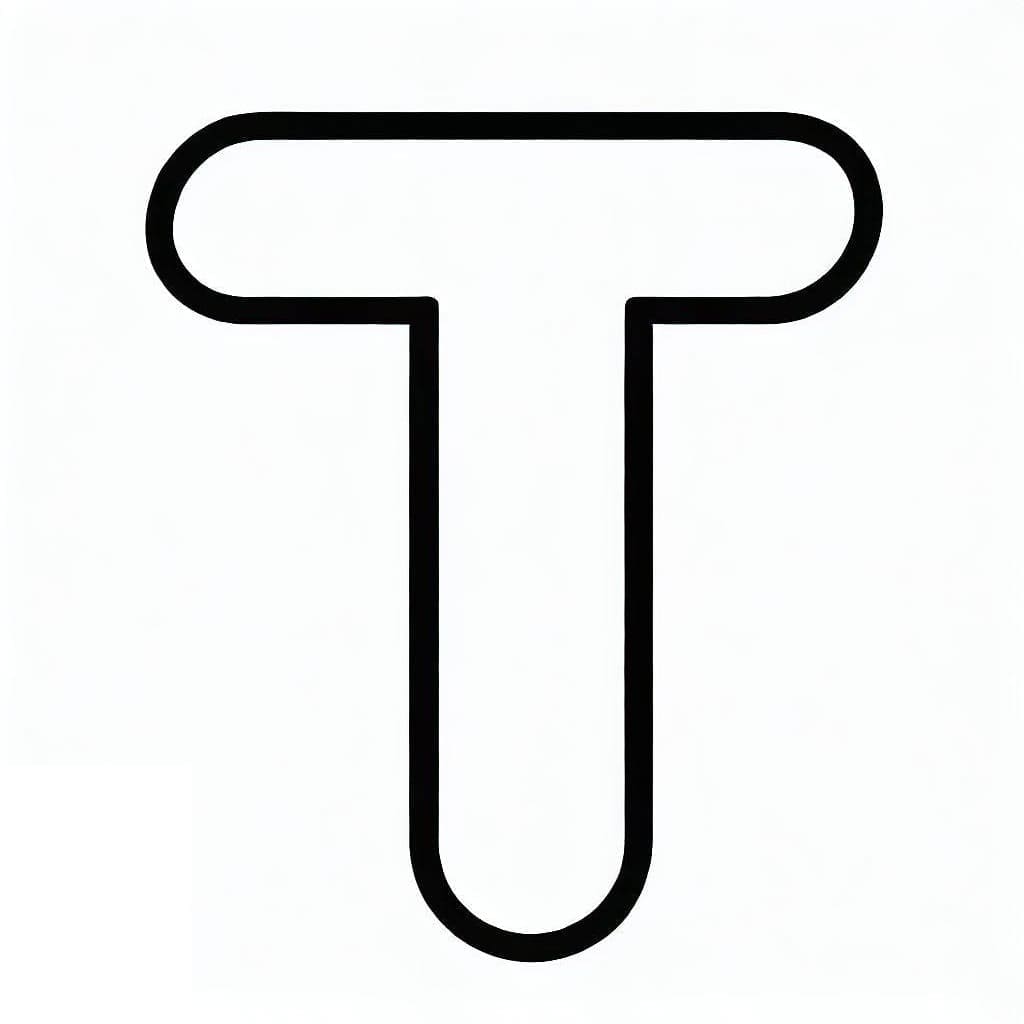 Coloriage Alphabet Lettre T