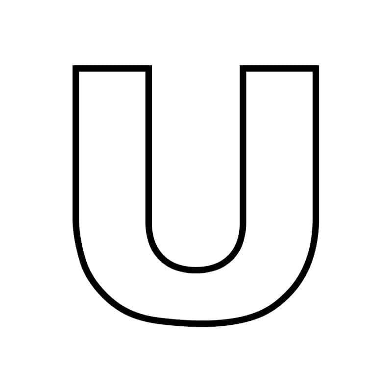 Coloriage Alphabet Lettre U - télécharger et imprimer gratuit sur