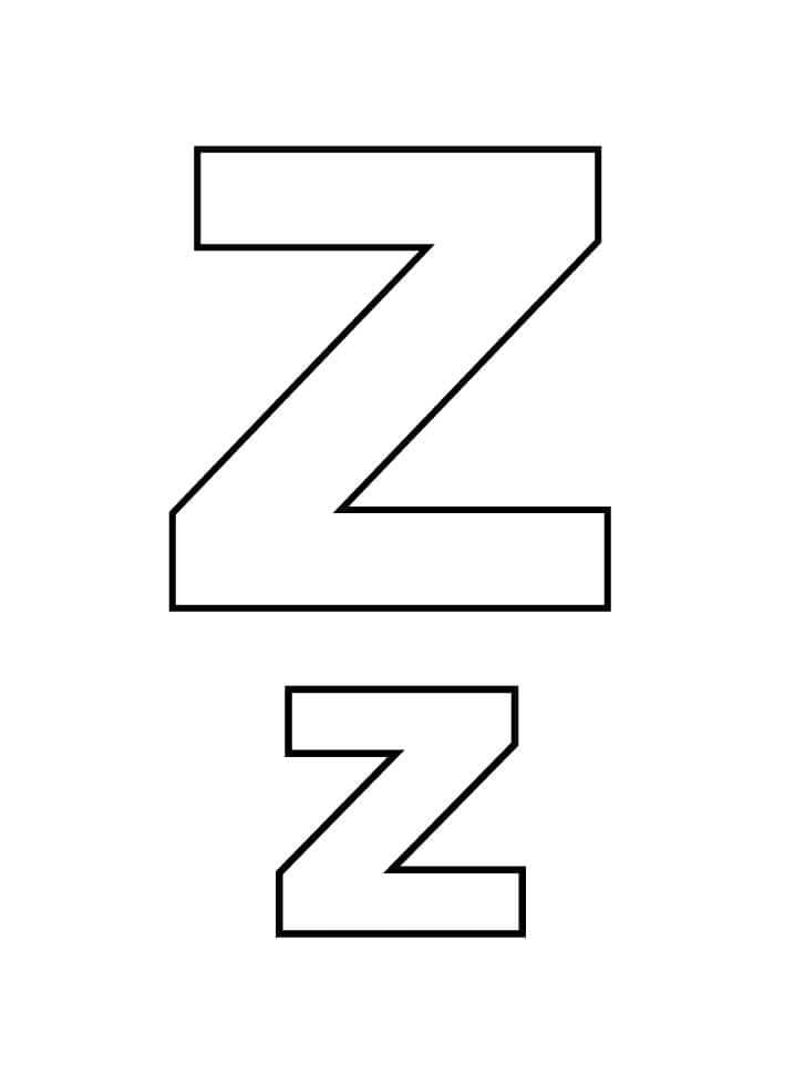 Coloriage Alphabet Lettre Z