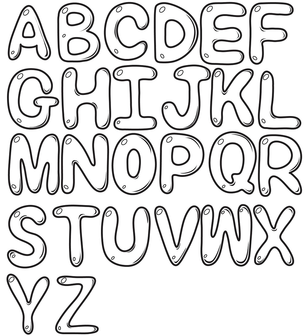 Dessin Lettres Alphabet Coloriage Lettre Alphabet à imprimer sur ColoriageEnfant.Com