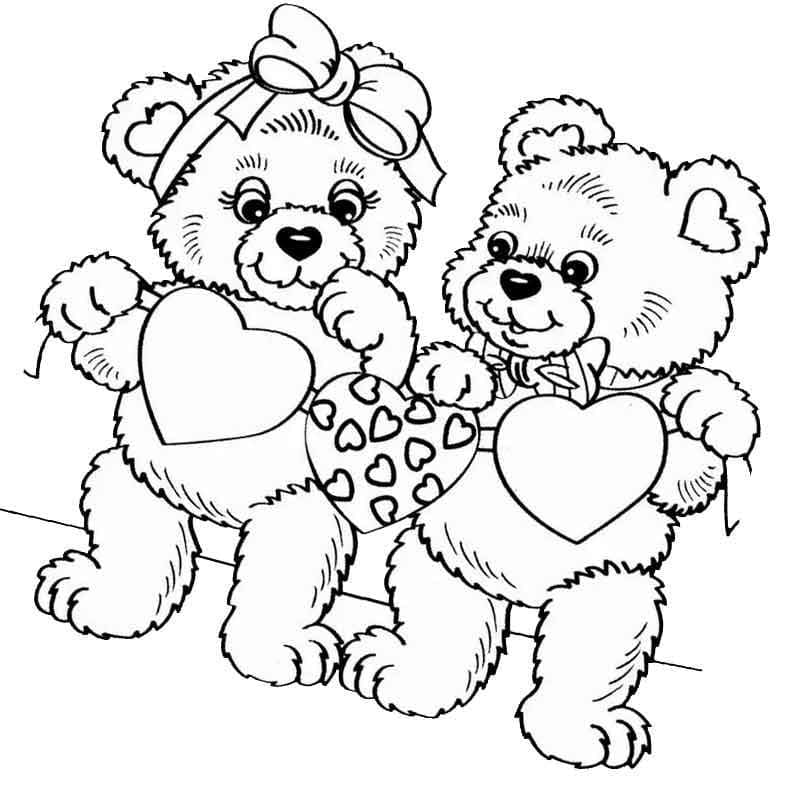 Amour et Innocence coloring page