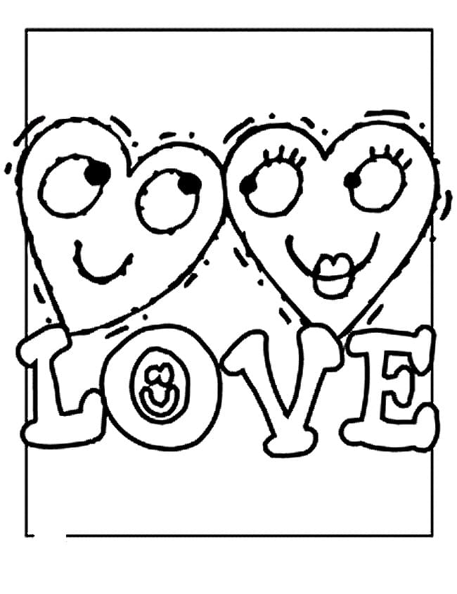 Amour Gratuit Pour les Enfants coloring page