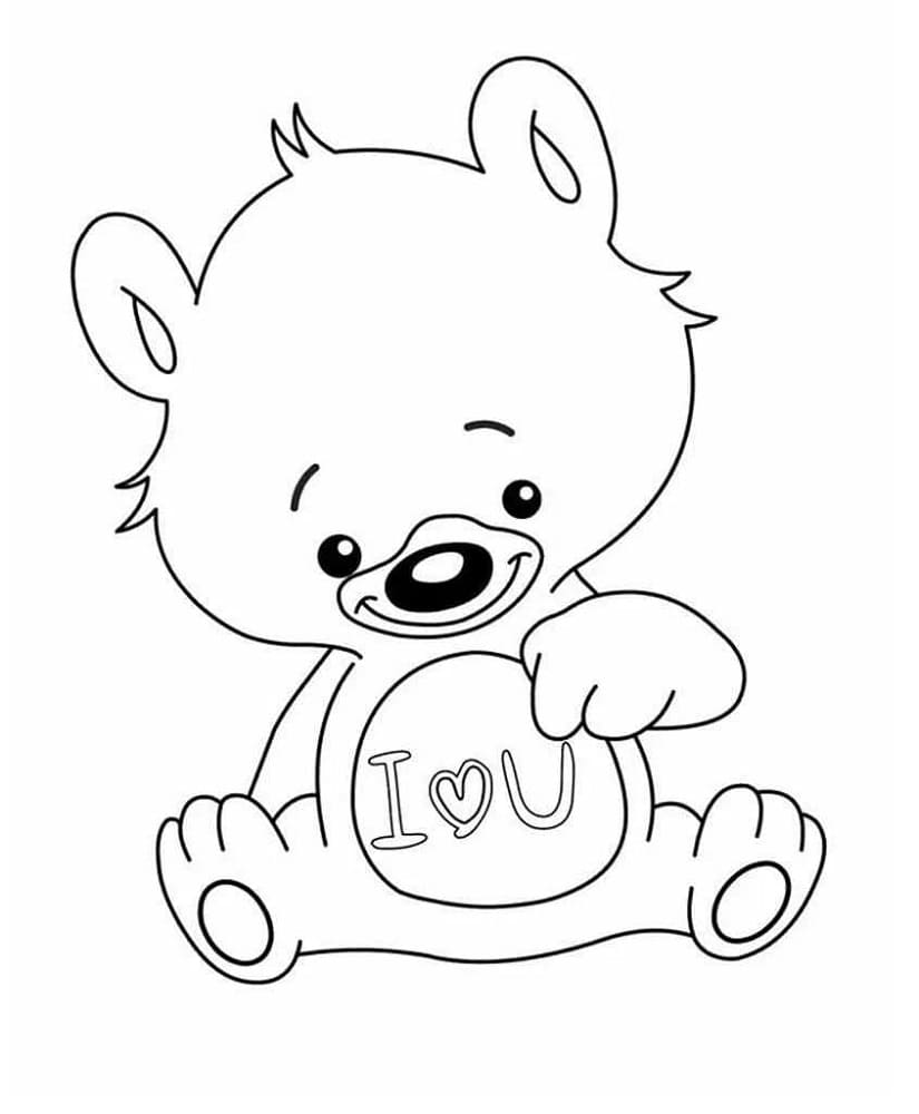 Amour Mignon coloring page