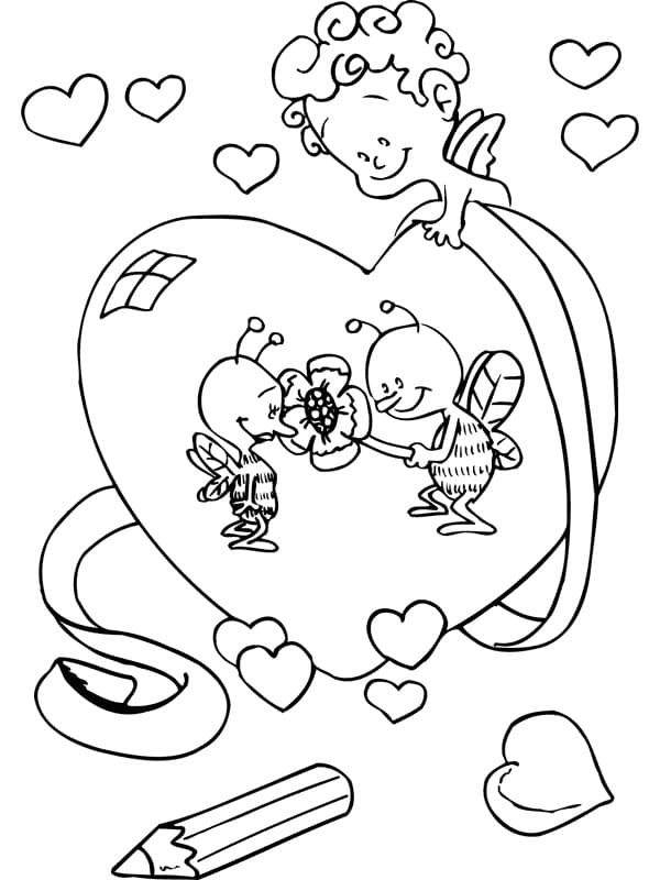 Amour Pour Enfants coloring page