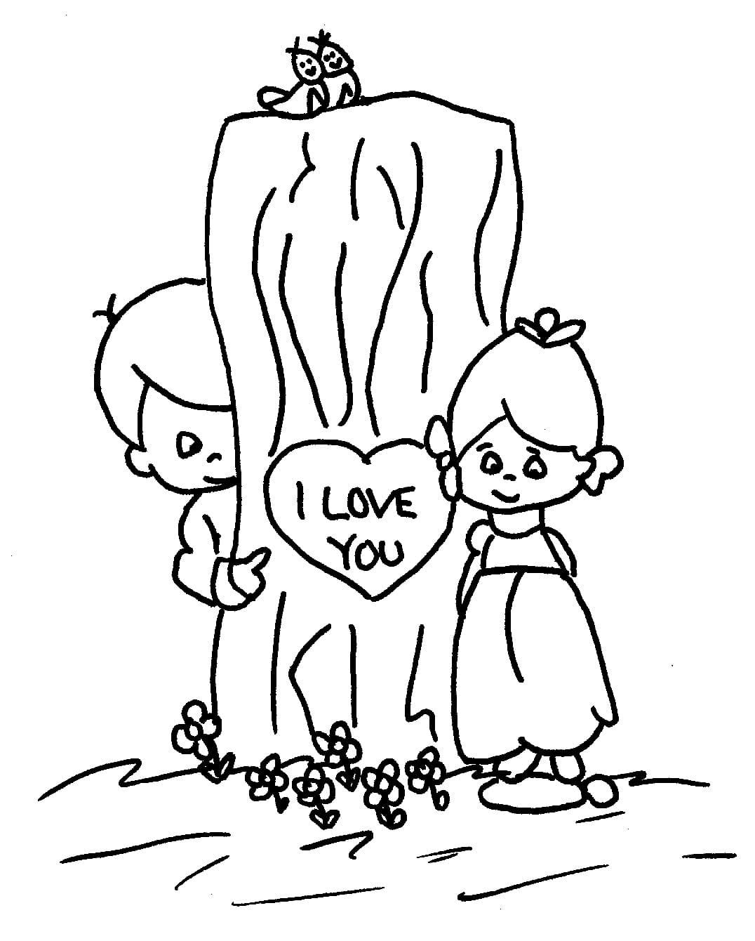 Amour Pour les Enfants coloring page