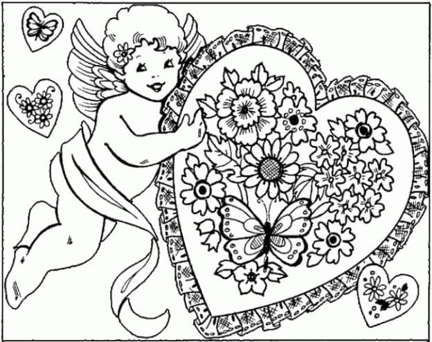 Ange de l’Amour coloring page