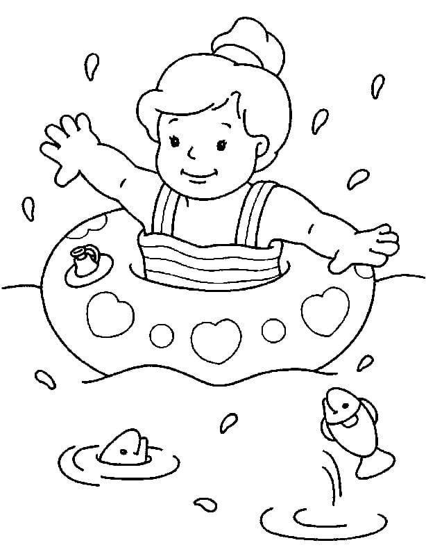 Août Pour les Enfants coloring page