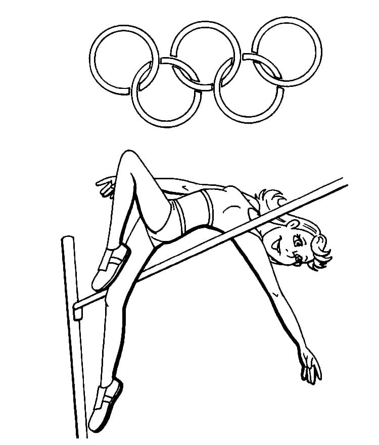 Coloriage Athlétisme Olympique