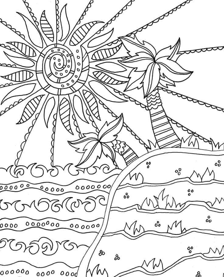 Belle Mer coloring page