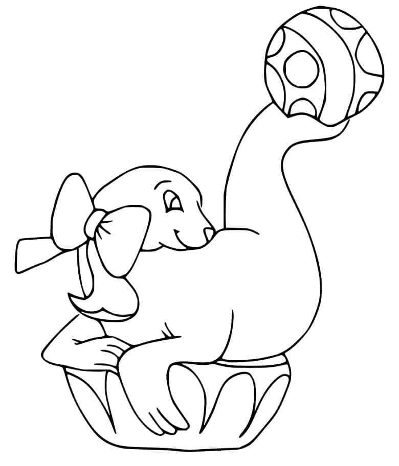 Belle Otarie coloring page