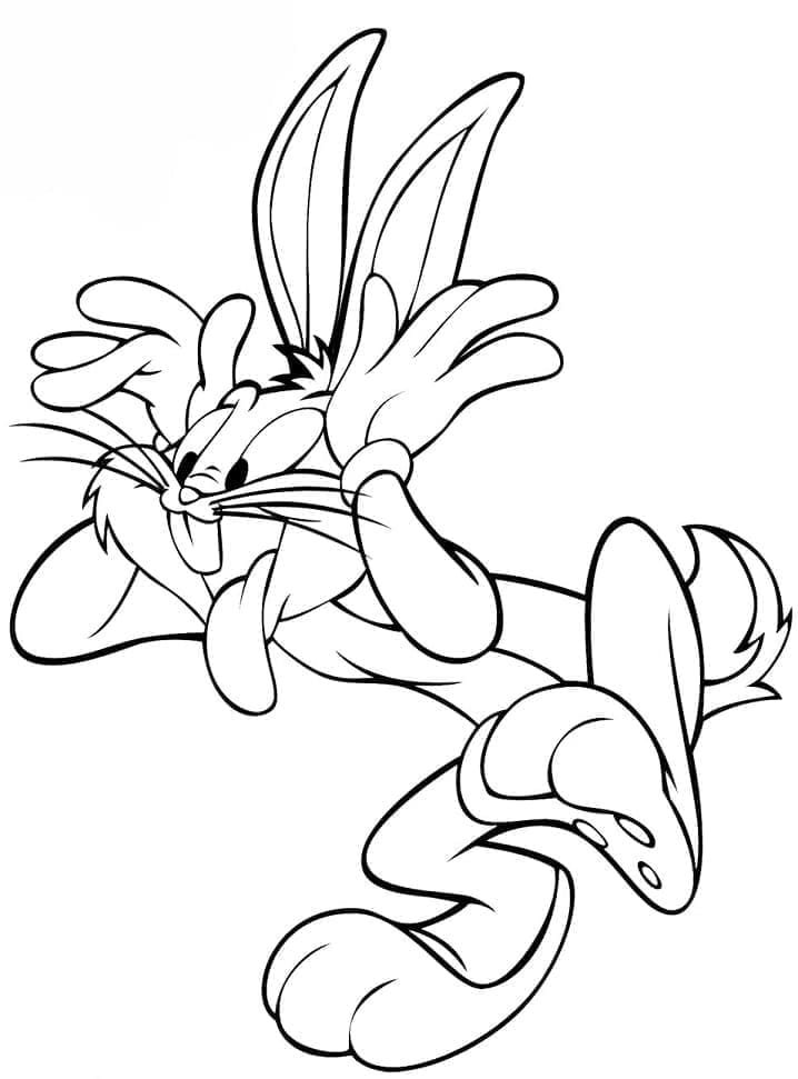 Coloriage Bugs Bunny Drôle