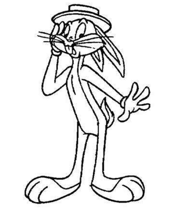 Bugs Bunny Looney Tunes coloring page