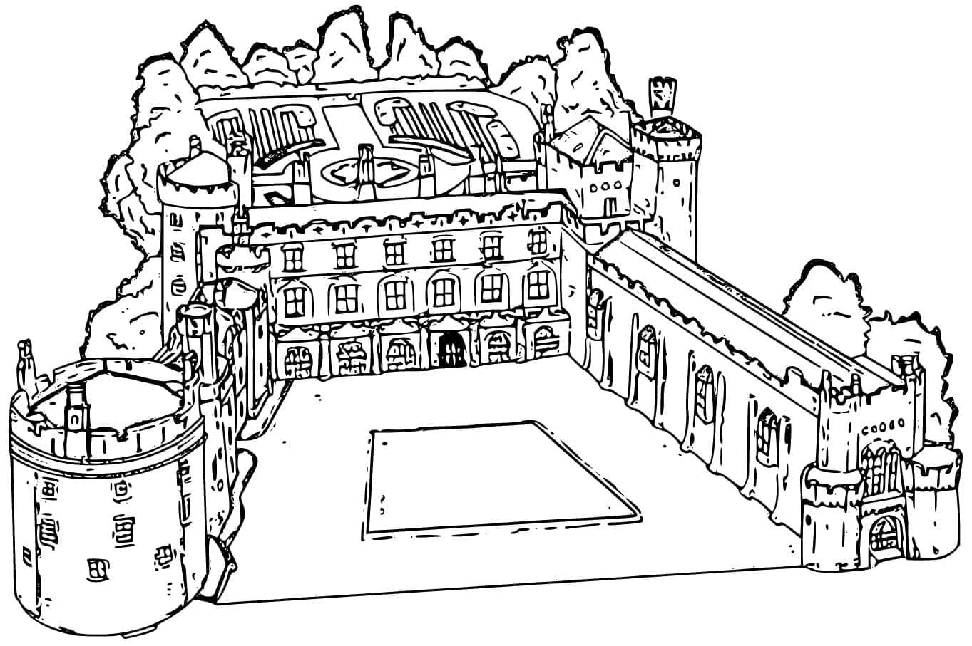 Coloriage Château de Kilkenny