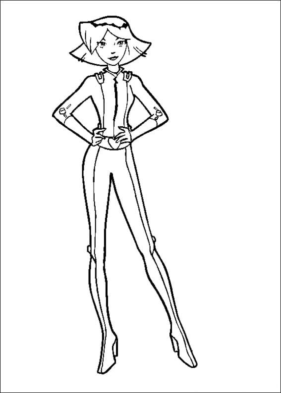 Clover de Totally Spies coloring page