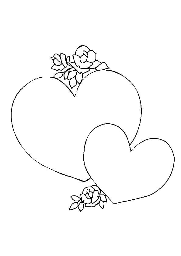 Coeurs d’Amour coloring page