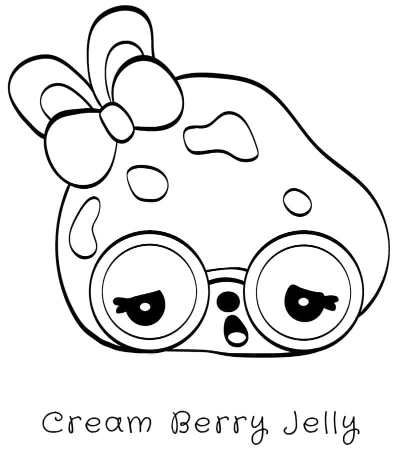 Cream Berry Jelly de Num Noms coloring page