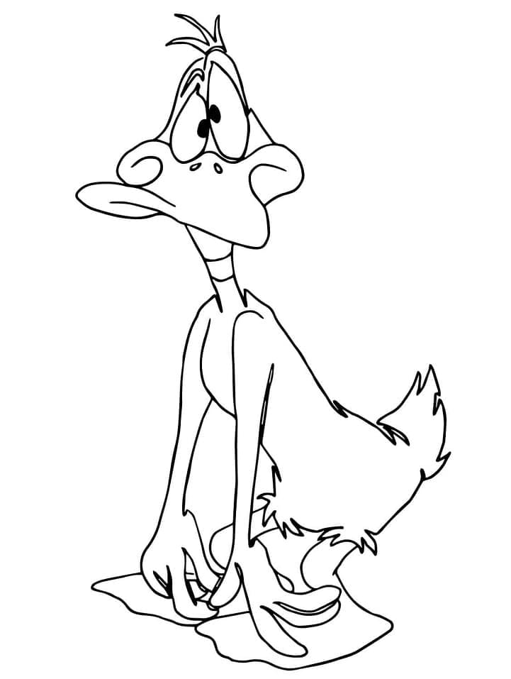 Daffy Duck Drôle coloring page