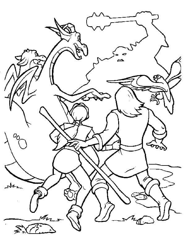 Dessin de Excalibur, l’épée Magique coloring page
