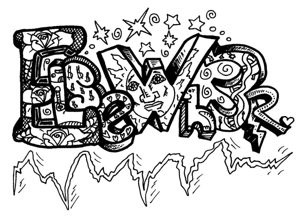 Dessin de Graffiti Gratuit coloring page