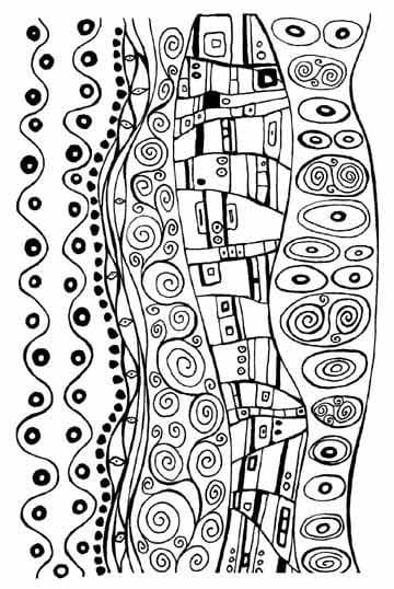 Coloriage Dessin de Gustav Klimt