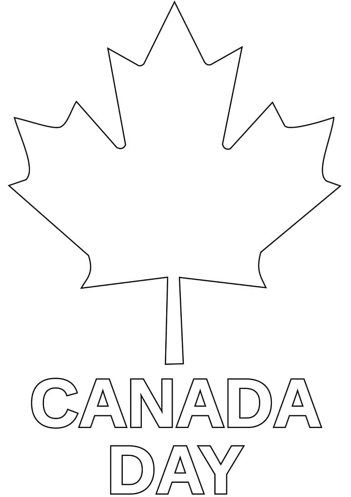 Dessin de La Fête du Canada coloring page