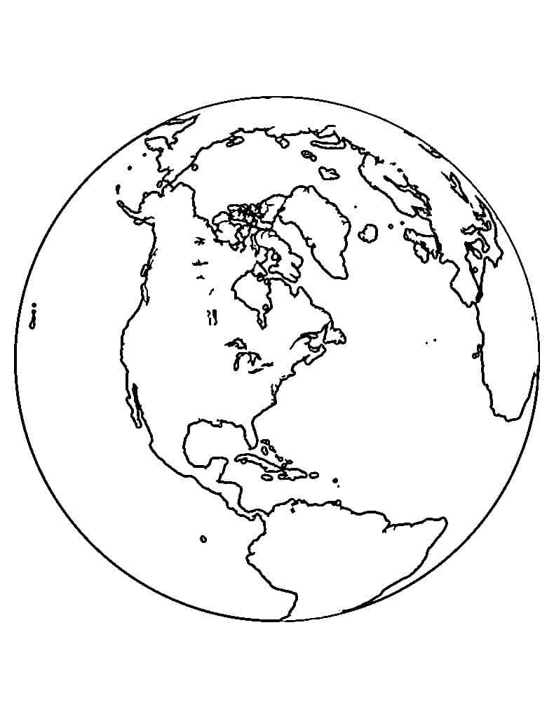 Dessin de La Planète Terre coloring page