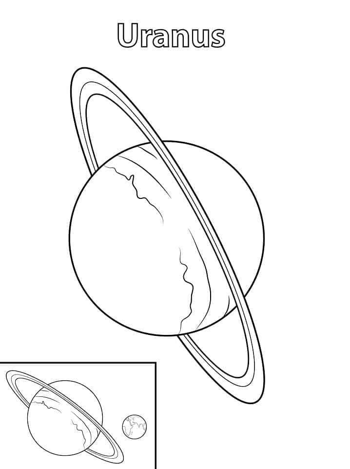 Dessin de La Planète Uranus coloring page