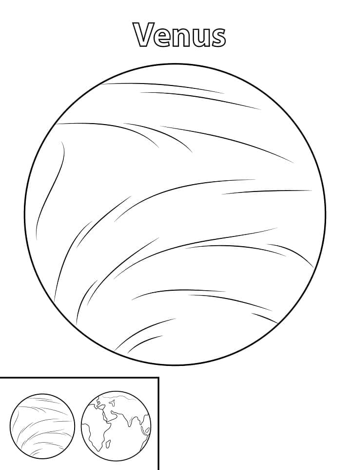 Dessin de La Planète Vénus coloring page
