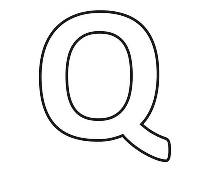 Dessin de Lettre Q coloring page