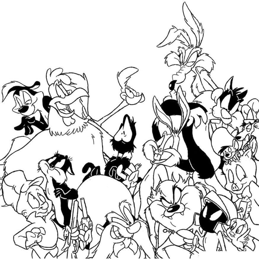 Coloriage Dessin de Looney Tunes Gratuit