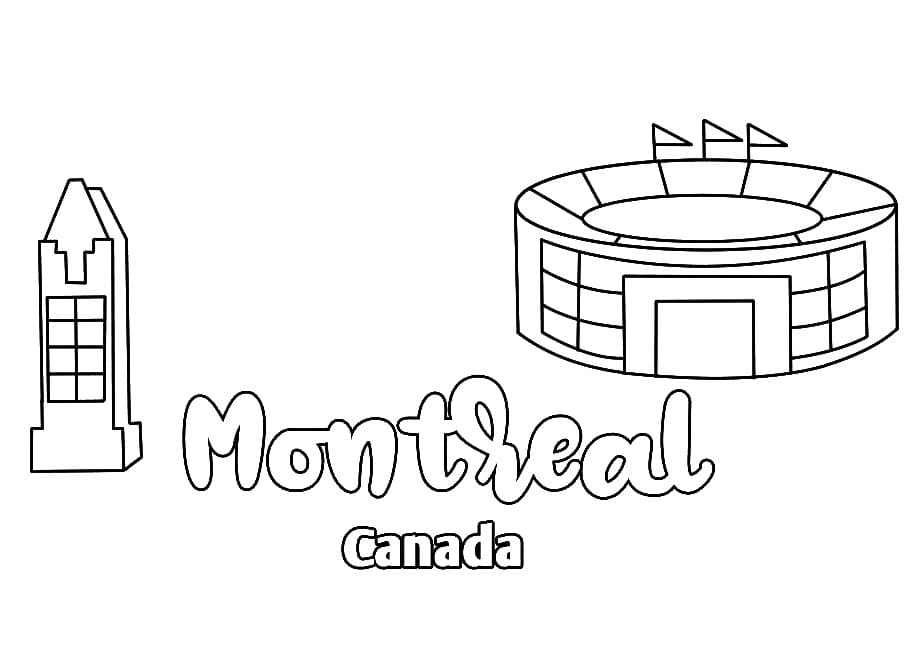 Dessin de Montréal Gratuit coloring page