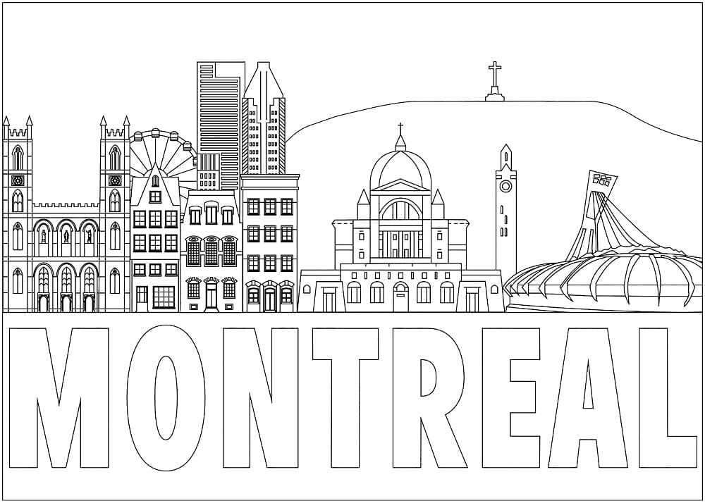 Dessin de Montréal coloring page