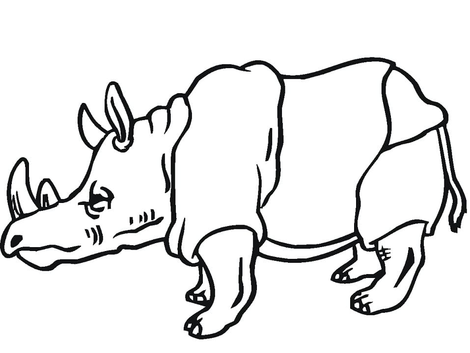 Dessin de Rhinocéros coloring page