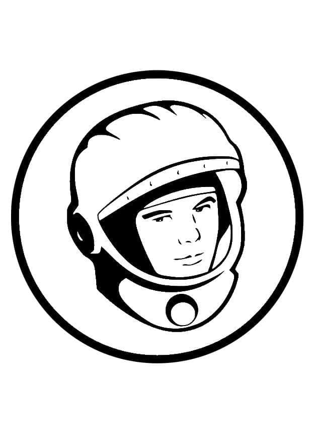 Dessin de Youri Gagarine coloring page