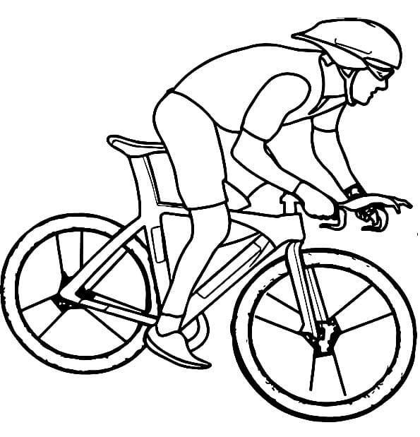 Dessin Gratuit de Cyclisme coloring page