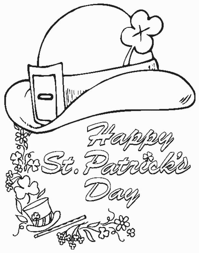 Dessin Gratuit de Fête de la Saint-Patrick coloring page
