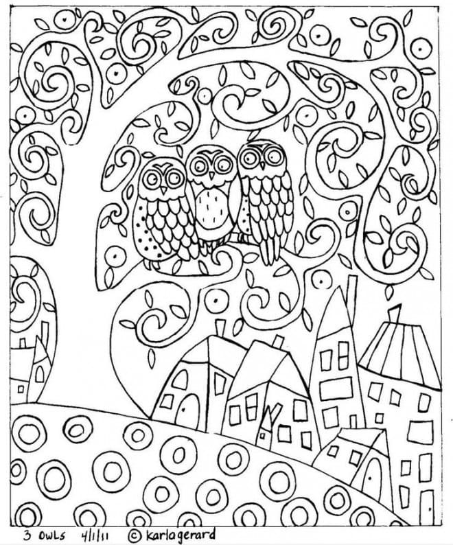 Coloriage Dessin Gratuit de Gustav Klimt