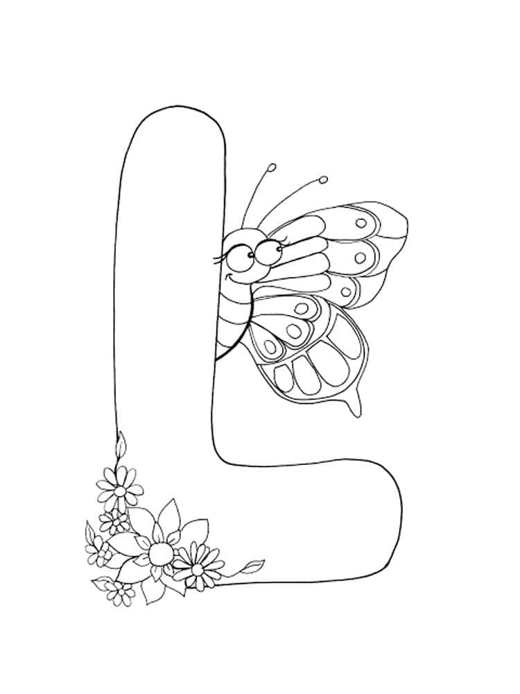Coloriage Dessin Gratuit De La Lettre L T l charger Et Imprimer 