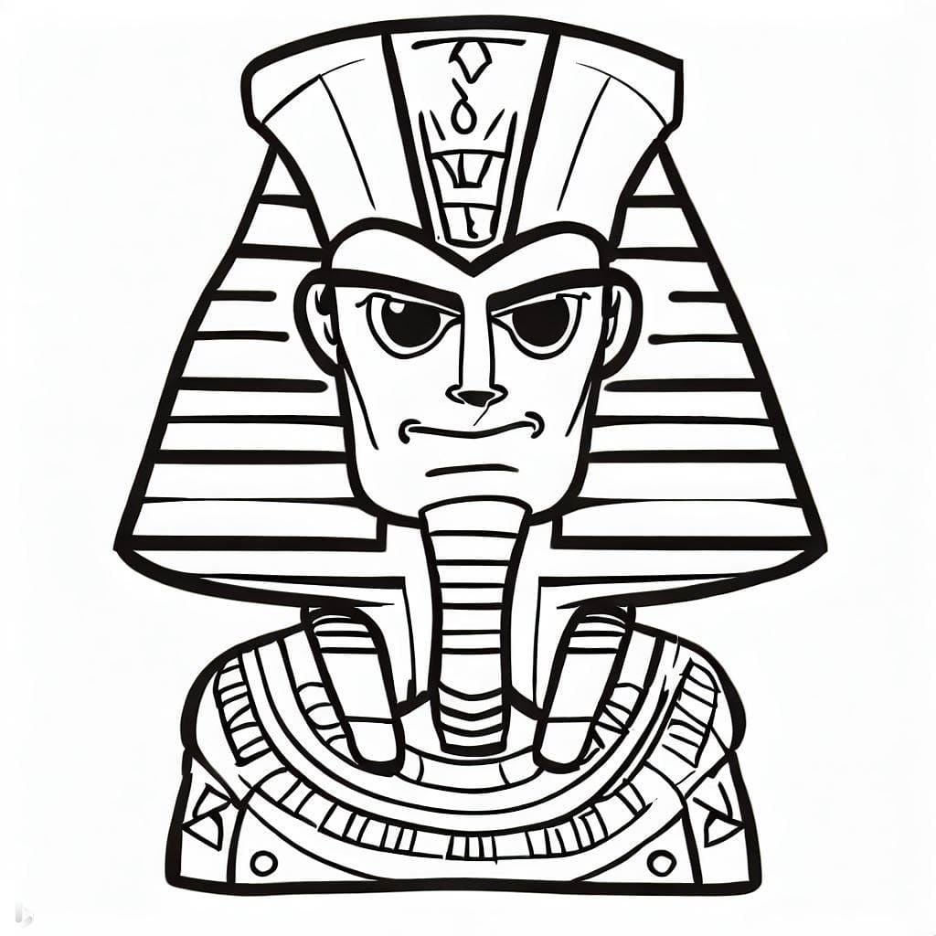 Coloriage Dessin Gratuit de Pharaon