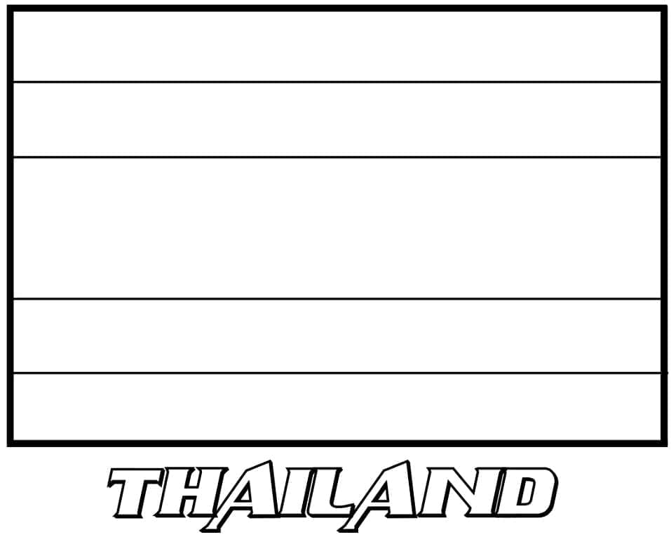 Drapeau de la Thaïlande coloring page