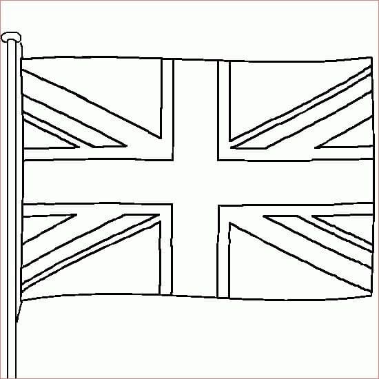 Drapeau du Royaume-Uni coloring page