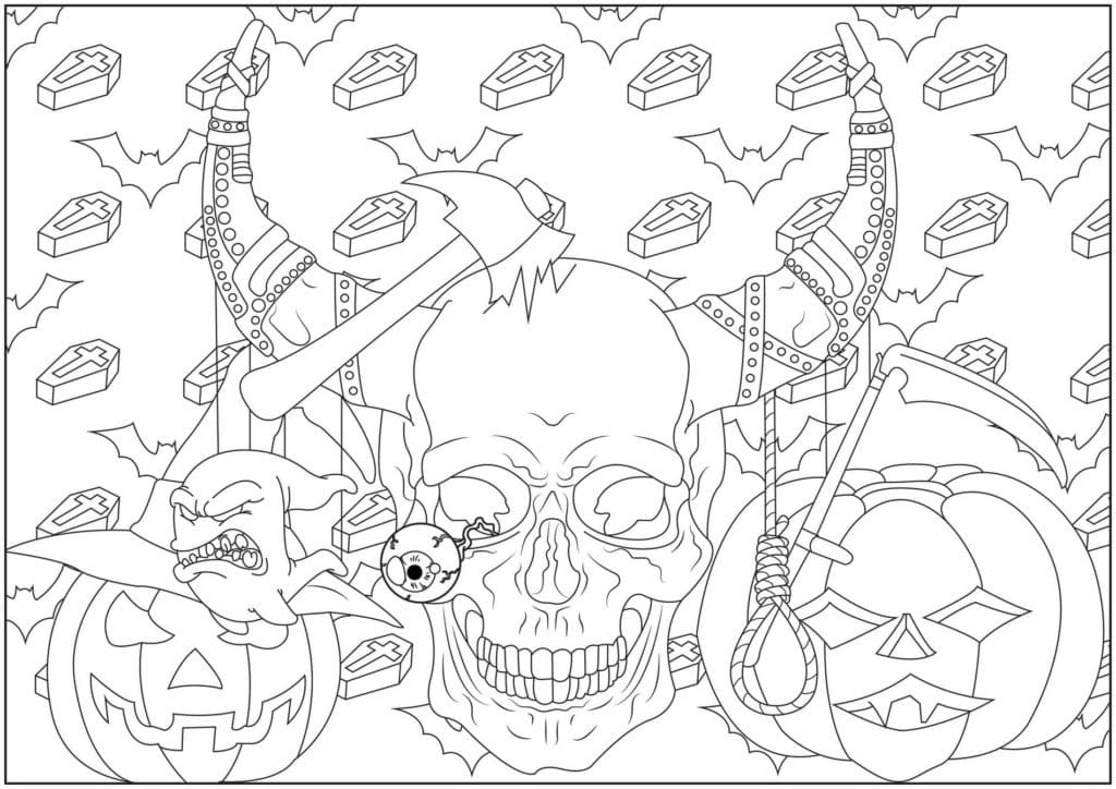 Effrayant Imprimable coloring page