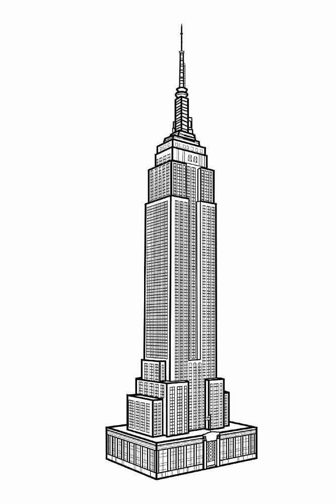 Coloriage Empire State Building