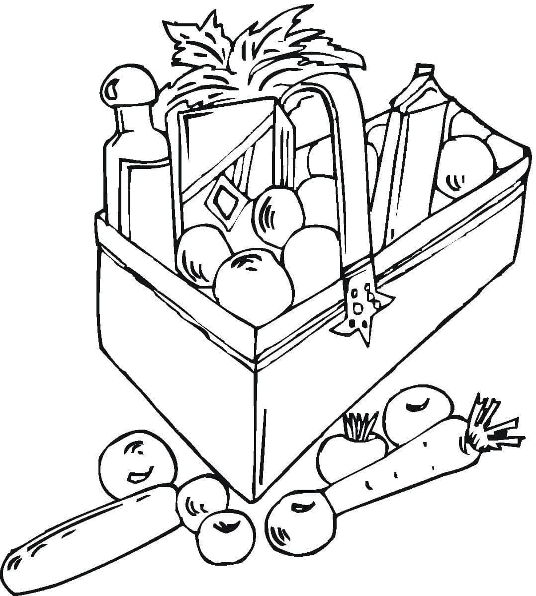 Épicerie 1 coloring page