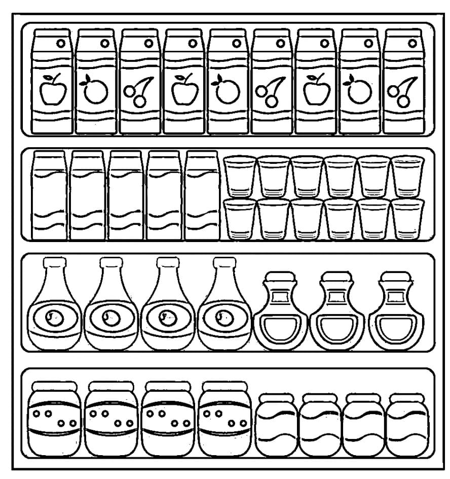 Épicerie 3 coloring page